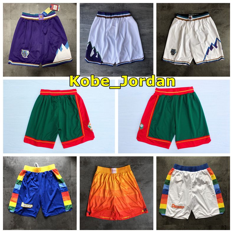 utah jazz vintage shorts