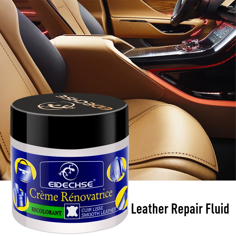 Car Seat Leather Restoration Repair Kit Sofa Coats Holes Scratch Cracks Rips Liquid Leather Repair Tool Cream Professional Auto Detailing Supplies