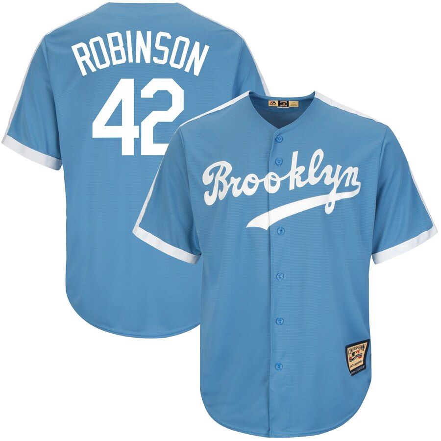 light blue brooklyn dodgers jersey