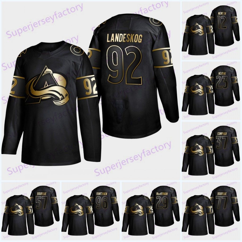 black avalanche jersey