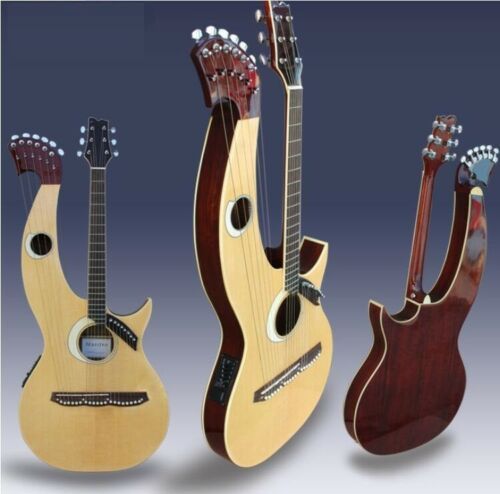 Compra Tienda De Fábrica 20 Cuerdas Arpa Guitarra Eléctrica Acústica  Guitarra Doble Cuello Gigbag Barato | Entrega Rápida Y Calidad | Es.Dhgate
