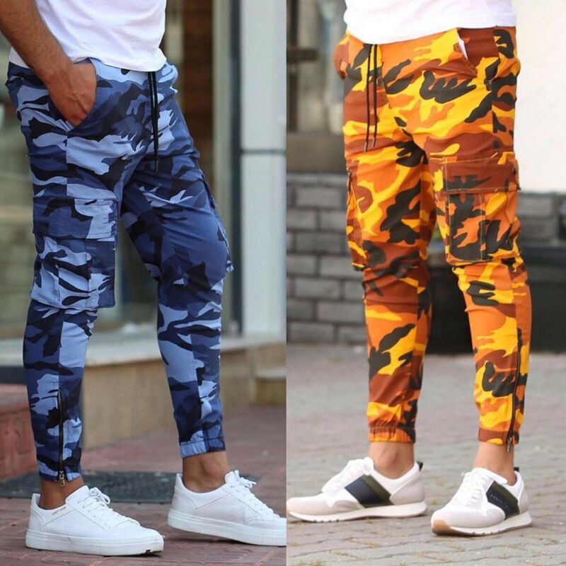 mens fashion cargo trousers