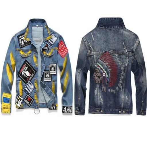 Compra Nueva Chaqueta De Mezclilla Con Solapa Para Hombre Ropa De Mezclilla  Con Bordado De Moda Para Hombre Camisa Casual De Marca De Alta Calidad Para  Hombre Barato | Entrega Rápida Y