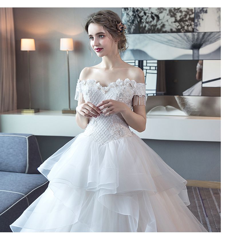 Wedding Dress 2019 New European And American Travel Shot Was Thin