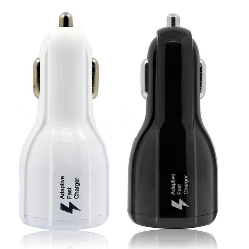 Fast Car Charger 5V 9V 12V 3.1A Dual usb port Car Power Charger adapter for samsung galaxy s6 s7 s8 plus note 4 5 gps mp3 pc