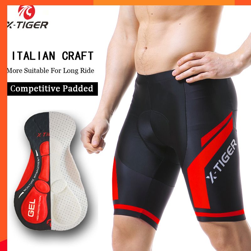 Men 5D Gel Padded Cycling Shorts Bike Bicycle Riding Short Pants Underwear US US