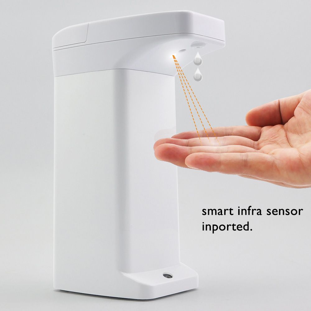 Getue Dispenser Sapone Automatico Distributore Sapone Schiuma,Dispenser Sapone Elettrico,Dispenser Automatico Sapone,Distributore di Sapone Schiumogeno per Bagno Cucina