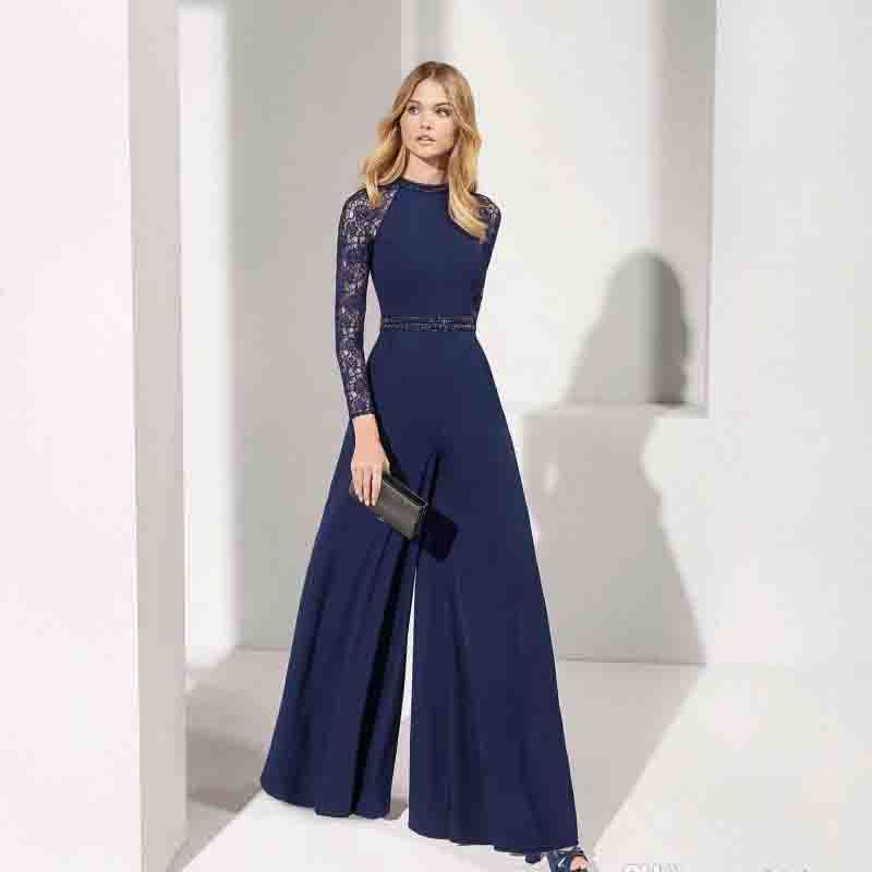 formal navy jumpsuit