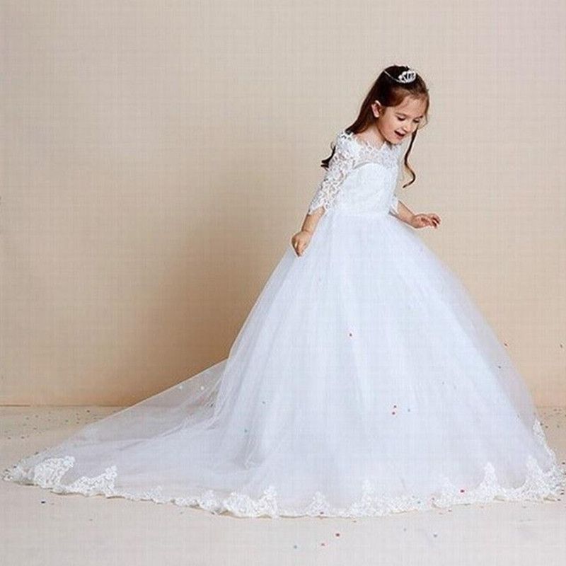 Charming Lace Tulle Flower Girl Dresses 