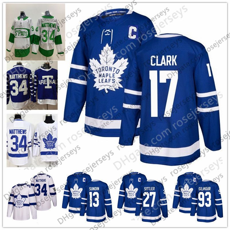 2020 Toronto Maple Leafs 93 Doug Gilmour 17 Wendel Clark 13 Mats Sundin 27 Darryl Sittler Blue White Classic Retired Player St Pats Jersey From Rosejerseys 20 74 Dhgate Com