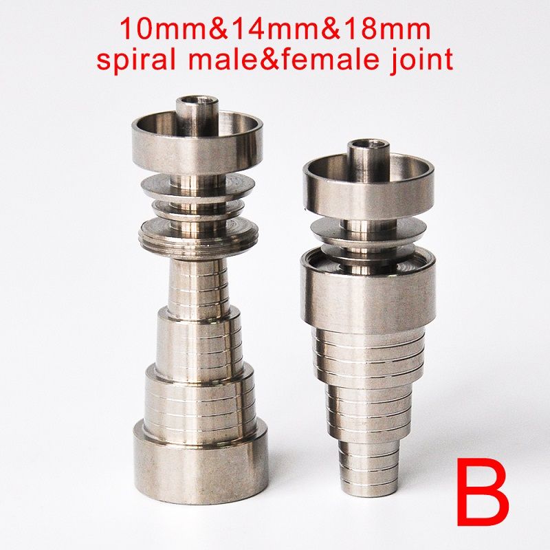 B- 6in1 spiral male&female joint