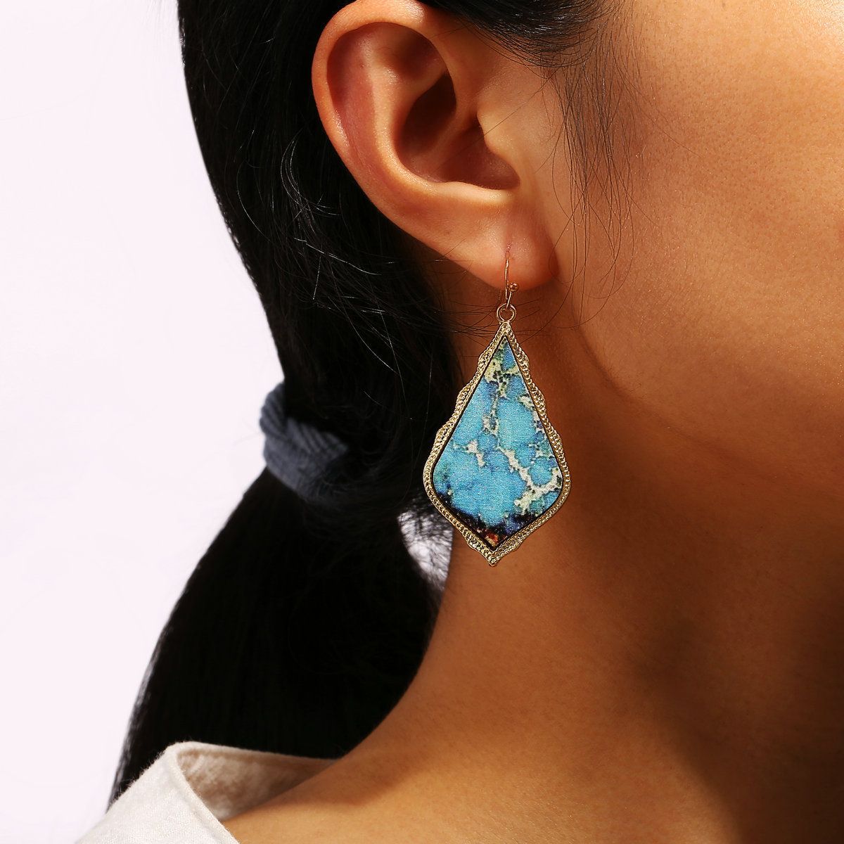 2021 Drip Form Oil Painting Earrings Originality Posimi Second Nation Wind Artificial Leather Eardrop From Caiden20 1 85 Dhgate Com