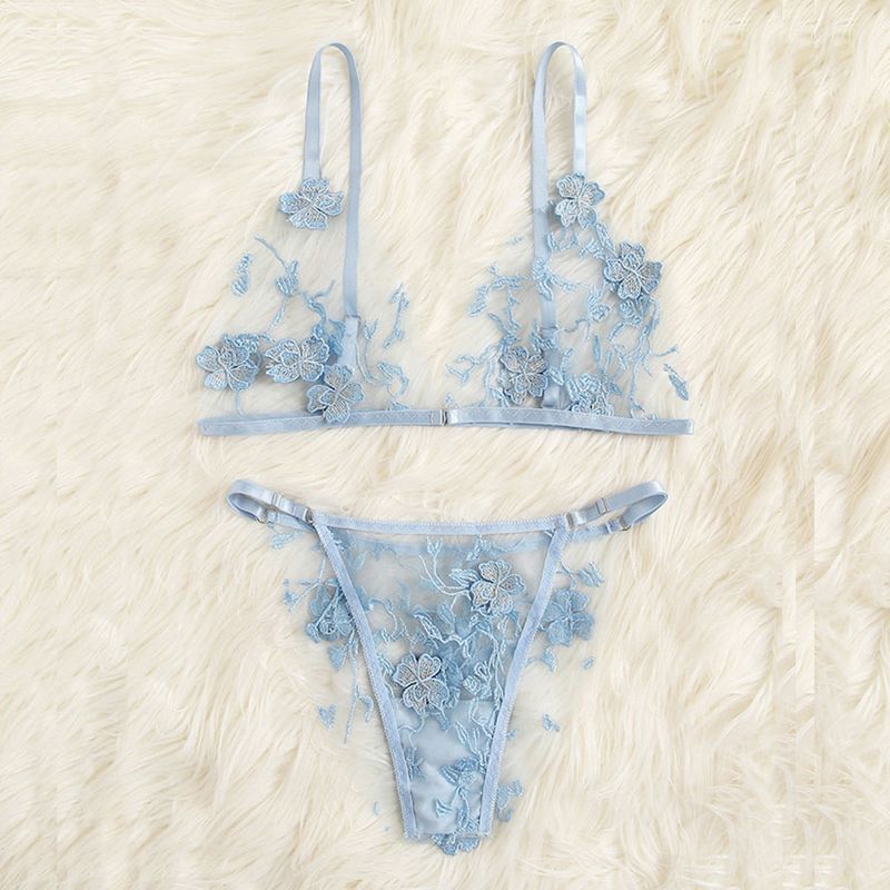 Compra Conjunto De Sujetador De Encaje Sexy Para Mujer Lencería Flores  Bordadas Bralette Bralet Bustier Top Sheer G String Ropa Interior Ropa  Femenina Verano Barato | Entrega Rápida Y Calidad | Es.Dhgate