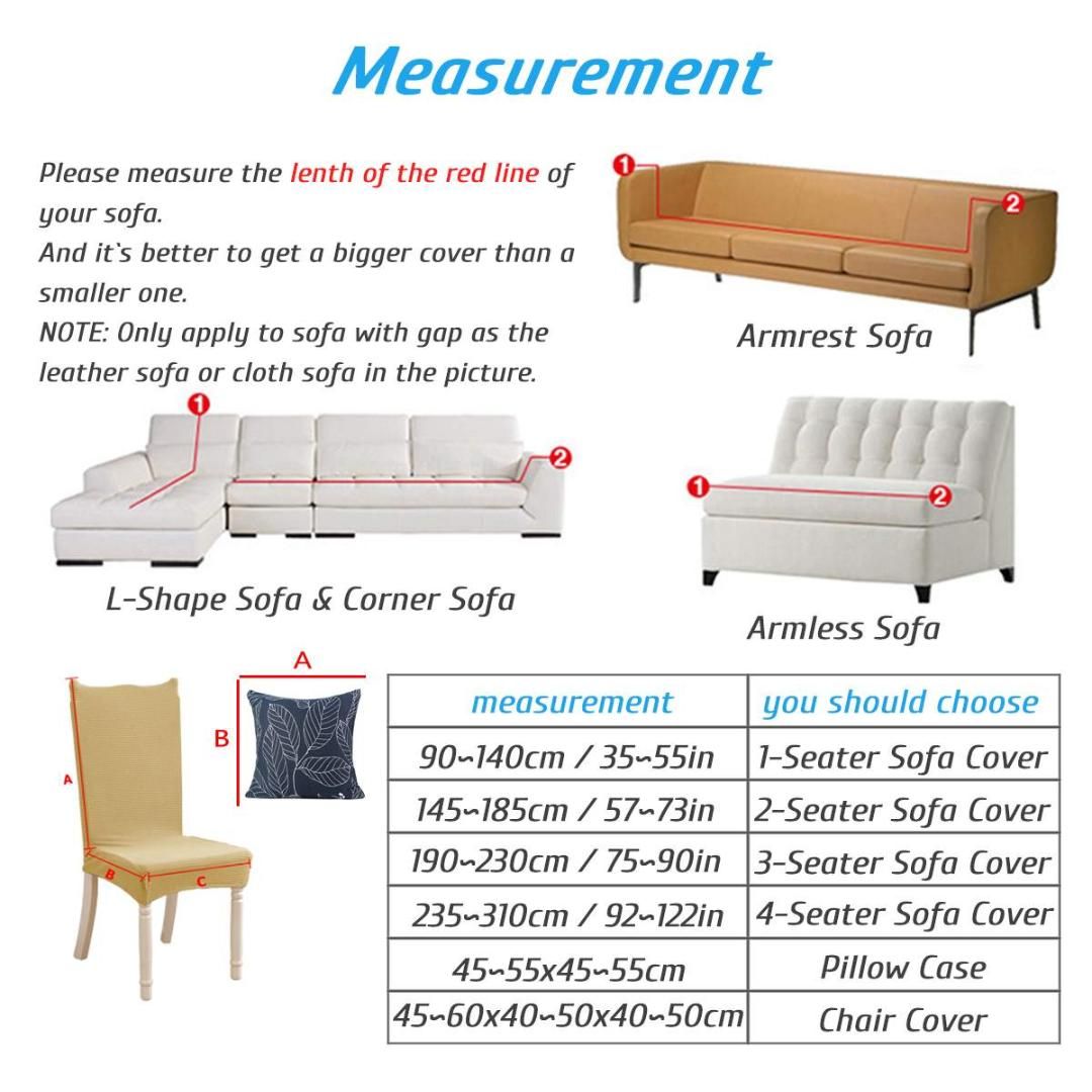 Polar Fleece Slipcover Sofa Solid Color Couch Cover Elastic Full