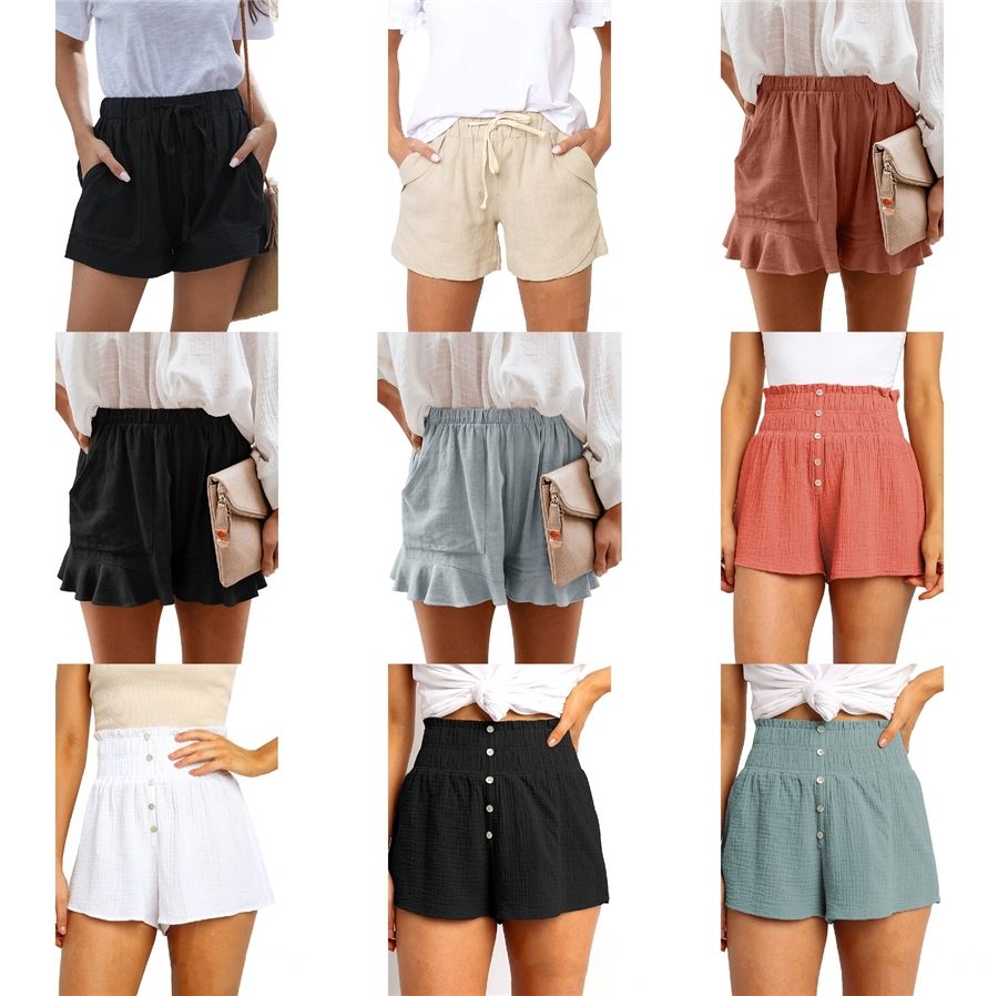 women's elastic waist bermuda shorts