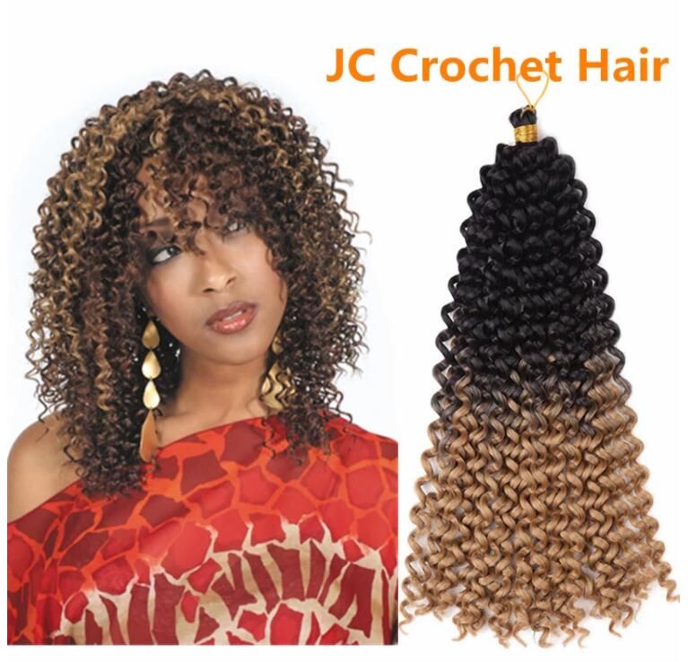 Wet And Wavy Bulk Hair For Braiding Synthetic Water Wave 14inch