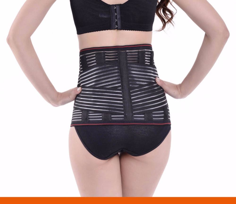 Women Lower Back Brace Waist Belt Spine Support Men Belts Breathable Lumbar Corset Orthopedic