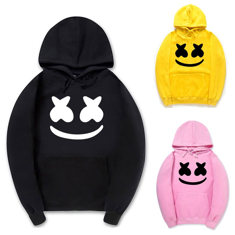 Compra 2018 Moda Primavera Otoño Nueva Marca Marshmello Cara Sudaderas Con  Capucha Hombres Casual Hip Hop Sudaderas Con Capucha Sudadera Ropa  Deportiva Hombre Algodón Chaqueta Con Capucha Barato | Entrega Rápida Y