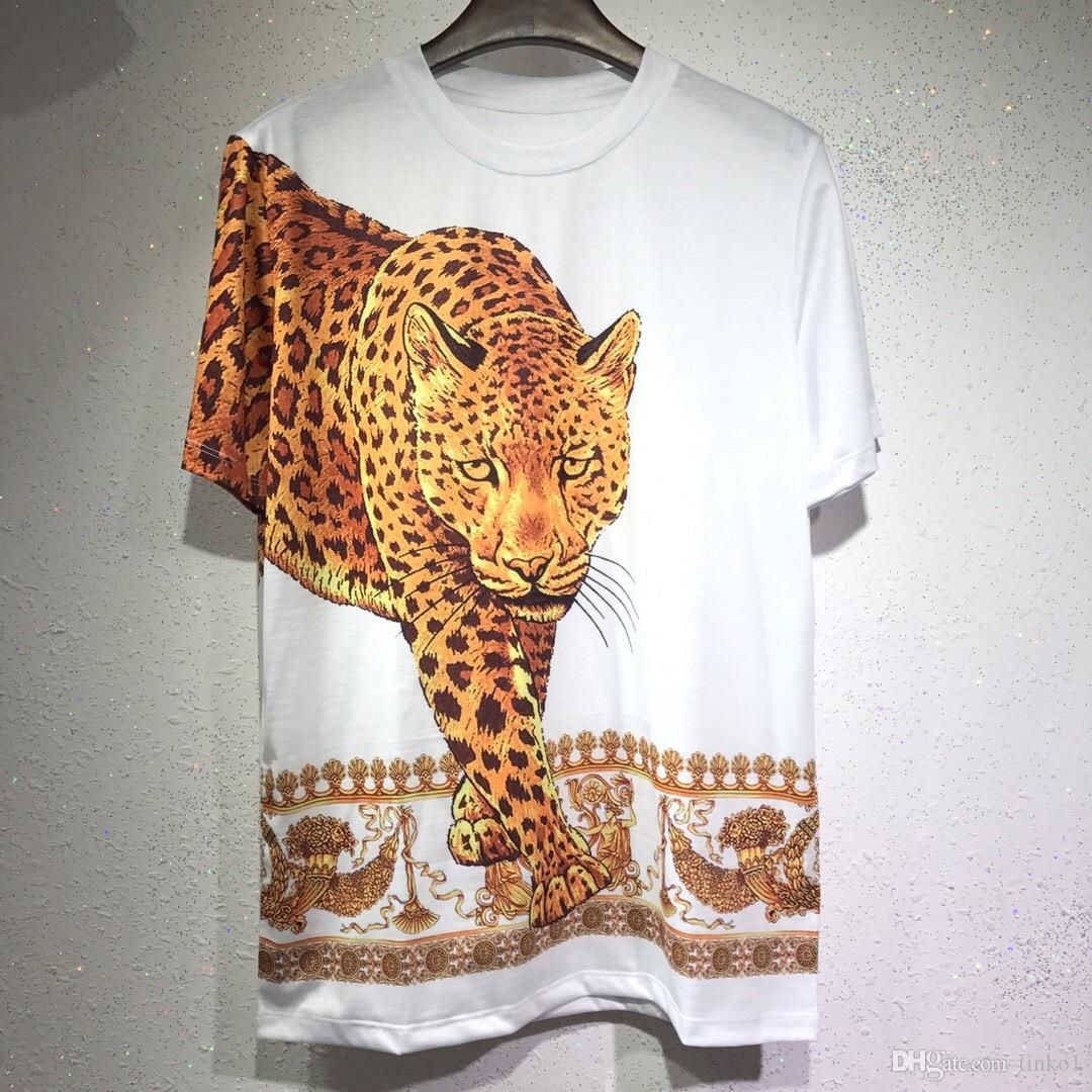 mens leopard print t shirt