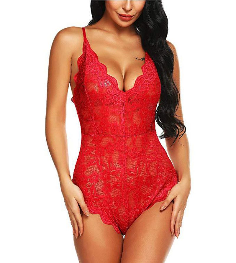 Mujer Sexy Lencería Mujeres Encaje Body Babydoll Mini Peluche Cuello En V  Ropa Interior Ropa Interior Caliente Szie S A XXL Por Secretgirls, 5,31 € |  Es.Dhgate.Com