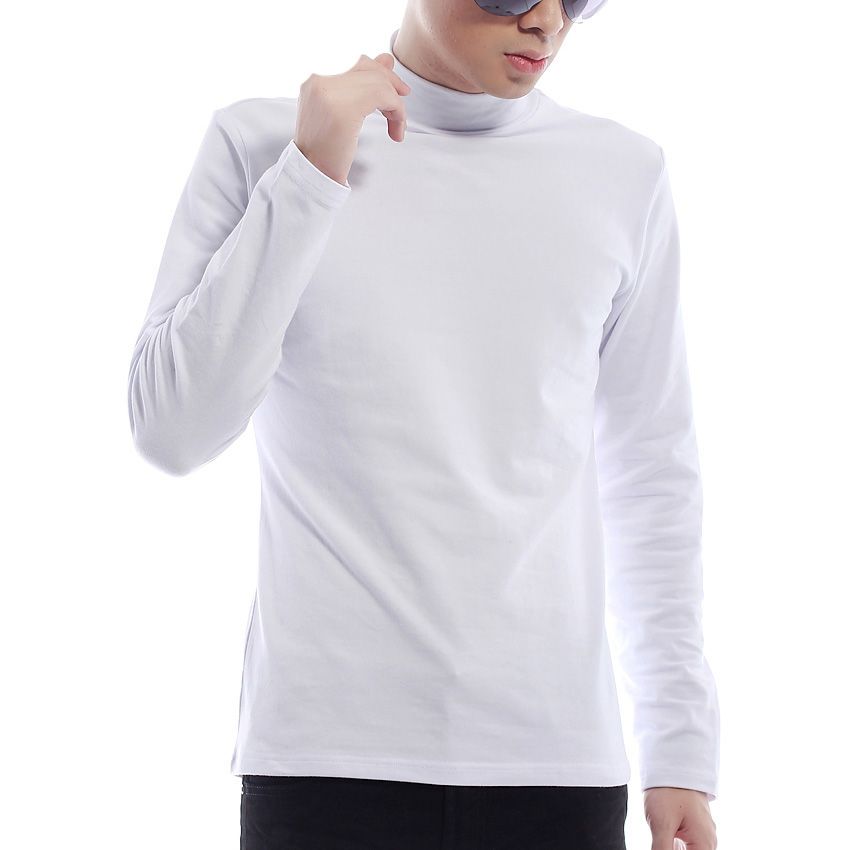 camiseta interior cuello alto hombre