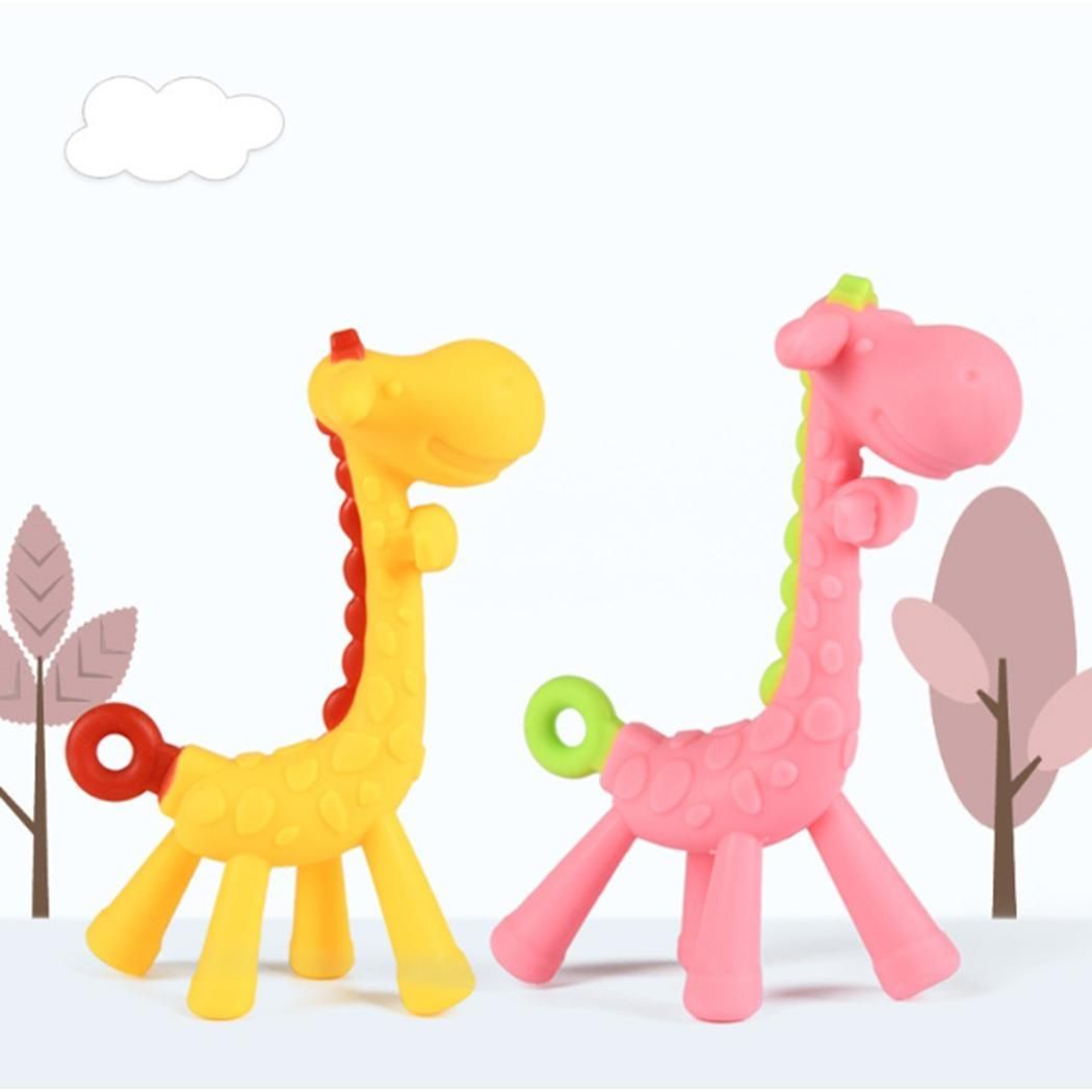 Compre Dibujos Animados De Moda Forma De Jirafa Bebe Mordedor Masticar Juguete Muela Varilla Dientes De Silicona Stick Nueva Moda Bebe De Dibujos Animados Mordedor A 1 8 Del Purnsky Es Dhgate Com