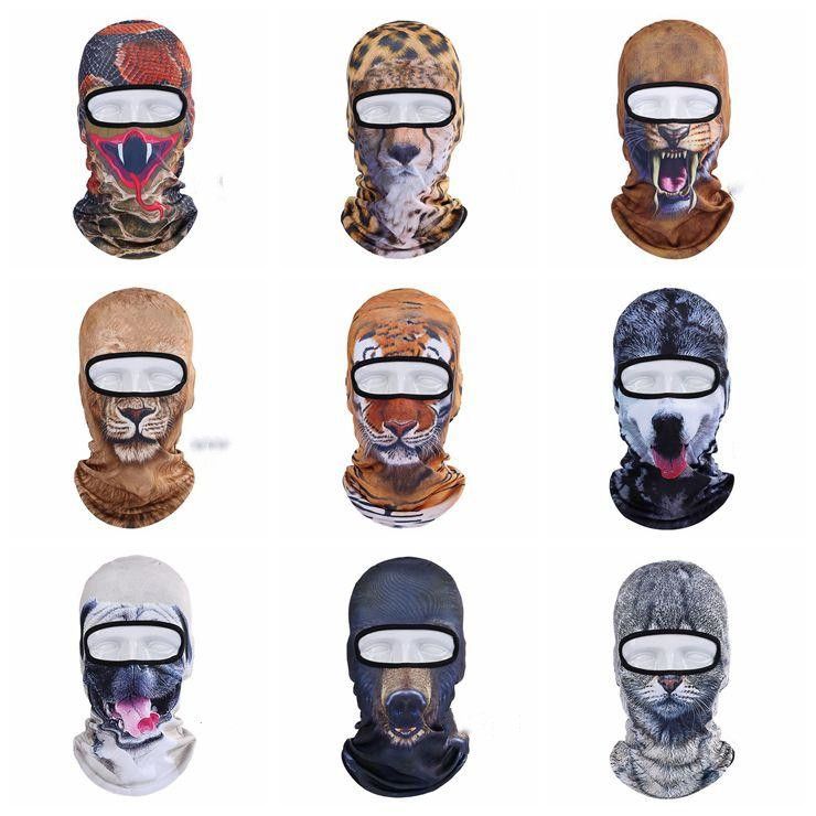 Headgear Hat Beanie Hat Necks Hood 3D Animal Ski Hats Cycling Mask Balaclavas