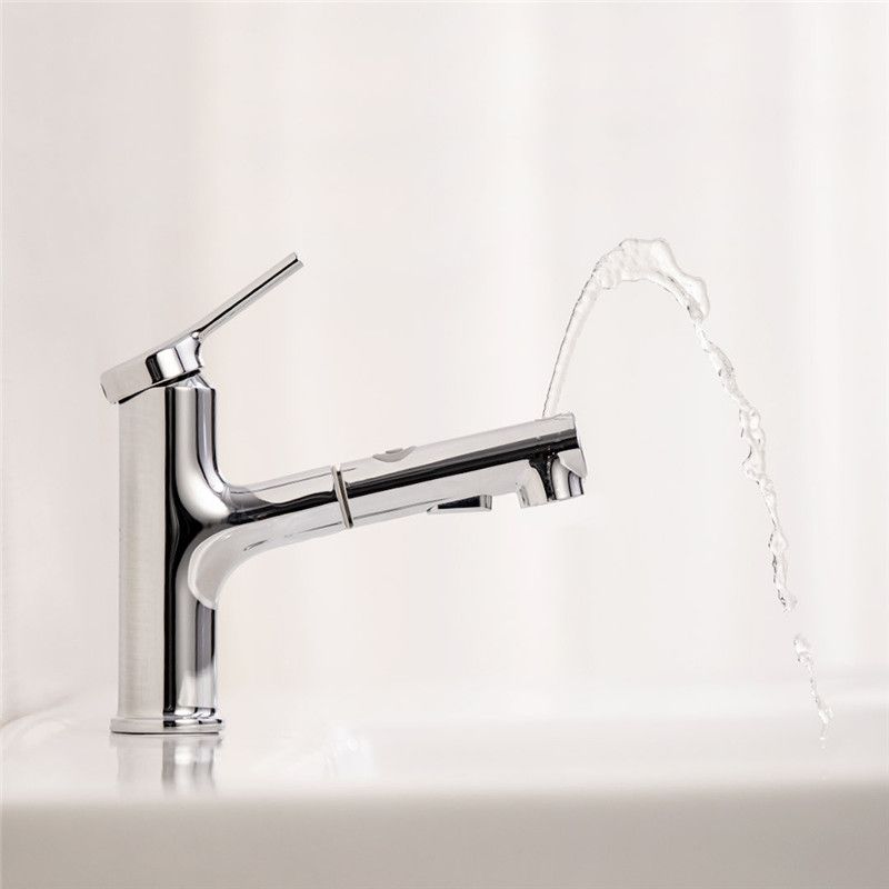 2020 Bathroom Basin Sink Faucet Pull Out Rinser Spray Rinsing