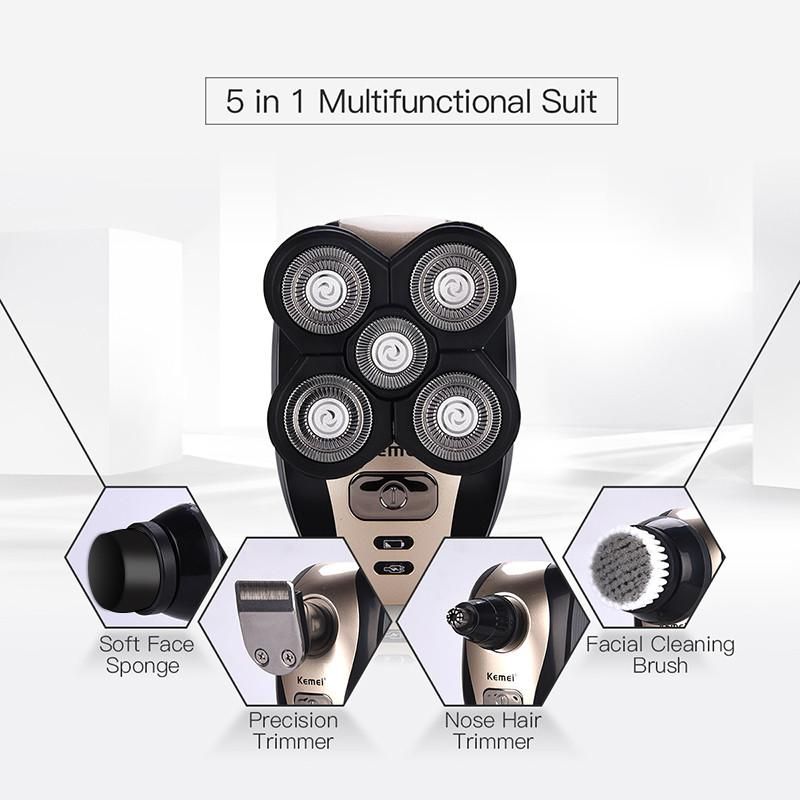 5 in 1 rechargeable electric shaver