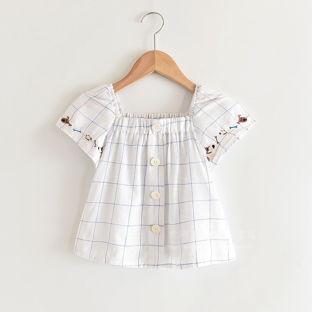 blusa de criança xadrez