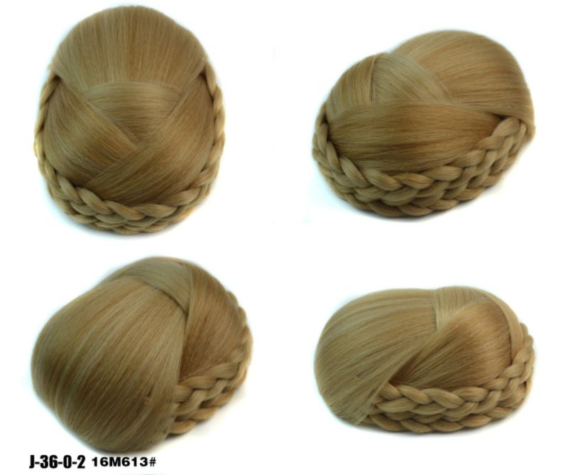 Heat Resistant Fiber Oval Shape Black Brown Women Synthetic Hair