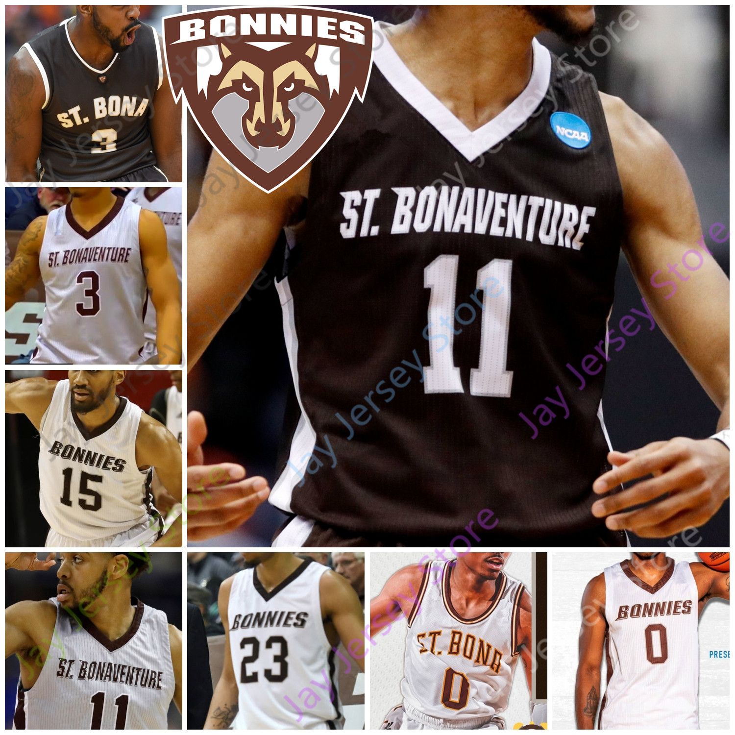 2021 St. Bonaventure Bona Bonnies Basketball Jersey NCAA College Lofton