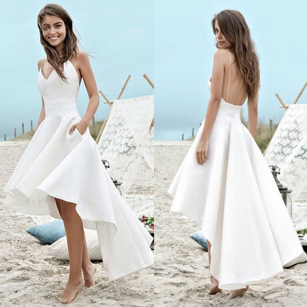 womens beach wedding dresses
