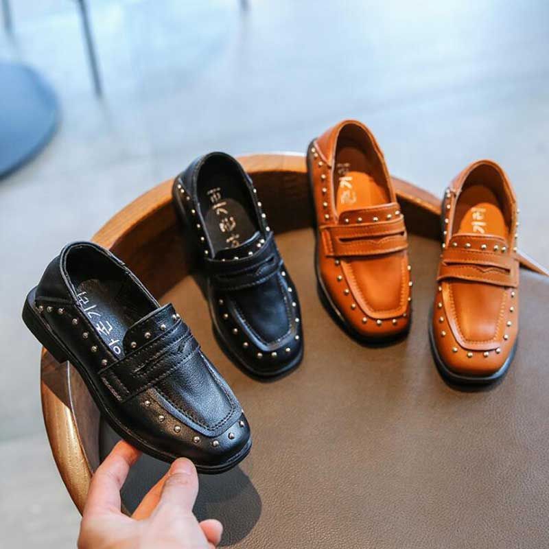 kids leather shoes