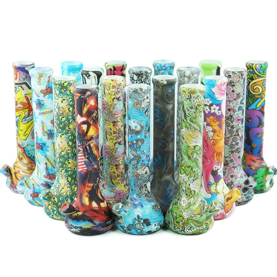 5'' SMALL beaker silicone water Pipe Hookah Smoking Bong Shisha Glass Bowl HOT 5'' SMALL beaker silicone water Pipe Hookah Smoking Bong Shisha Glass Bowl HOT