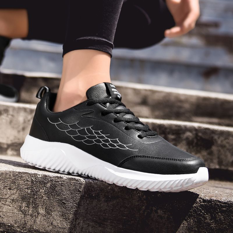 juego Llevar atractivo Zapatillas de running para hombre de bajo peso ligero Negro blanco Rojo Cuero Zapatillas deportivas para juego Llevar atractivo Zapatillas de running para hombre de bajo peso ligero Negro blanco Rojo Cuero Zapatillas deportivas para