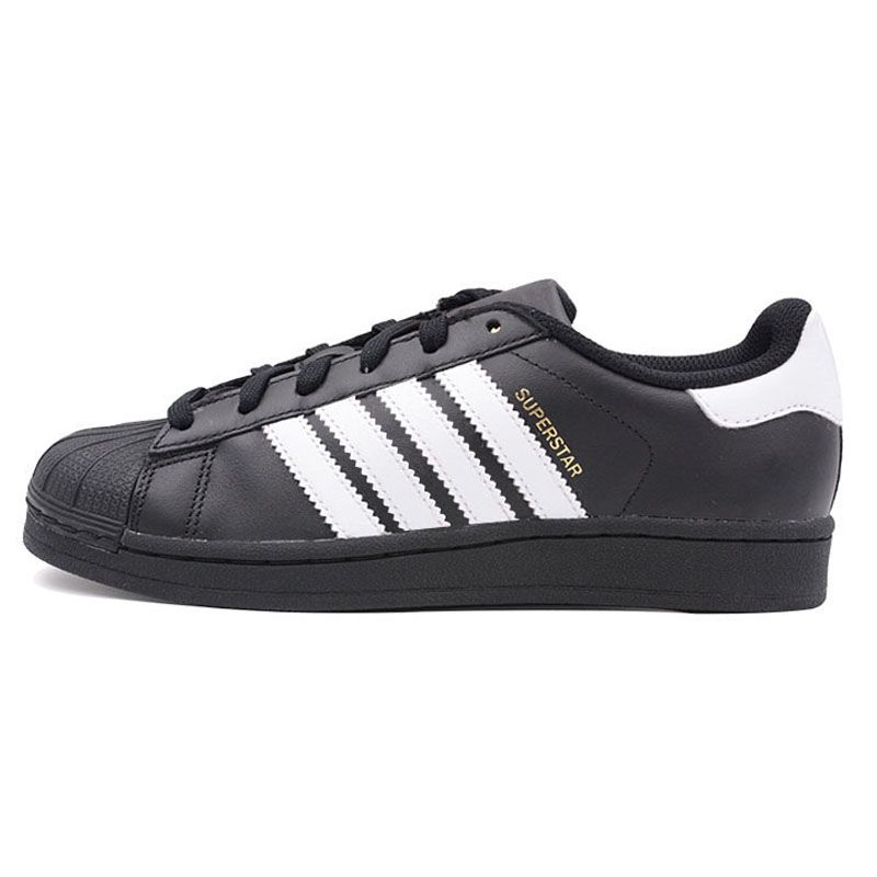 Adidas Superstar Triple plataforma del nuevo del diseñador de los zapatos ocasionales 80 negros de