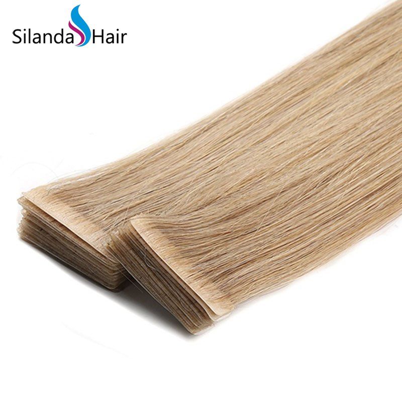 Cheap 24 New Invisible Hand Tied Skin Weft Hair Extensions /Pack From