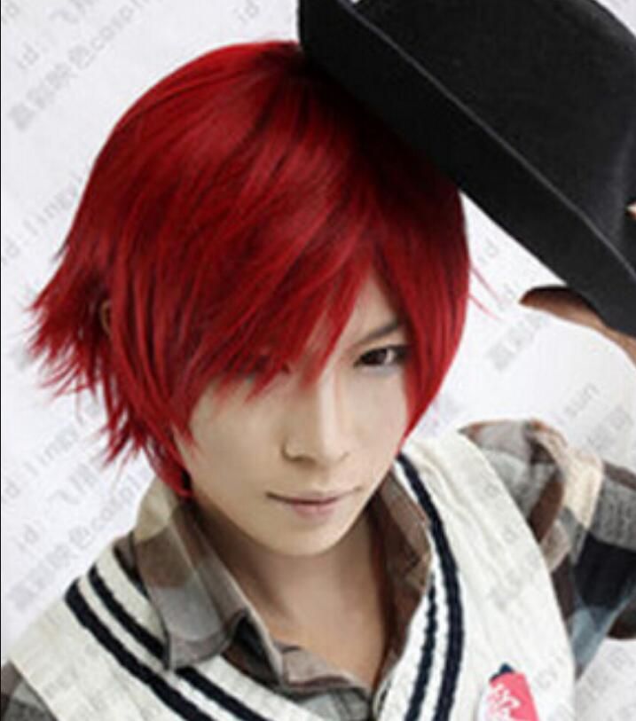 Wig Miss 002583 Charming Short Dark Red Straight Hair Wigs