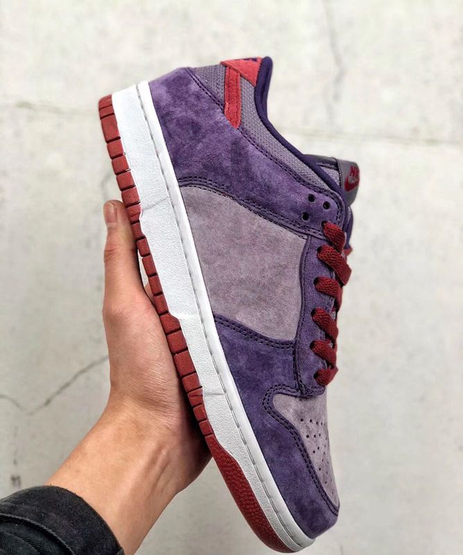 plum color sneakers