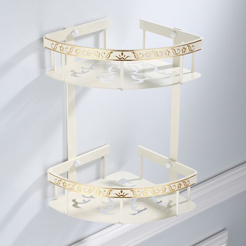 Negro Plataforma de ba/ño montado en la Pared Estanter/ías de Aluminio a Prueba de Herrumbre estantes flotantes de Almacenamiento de Mimbre for la Cocina Ba/ño Size : 30CM