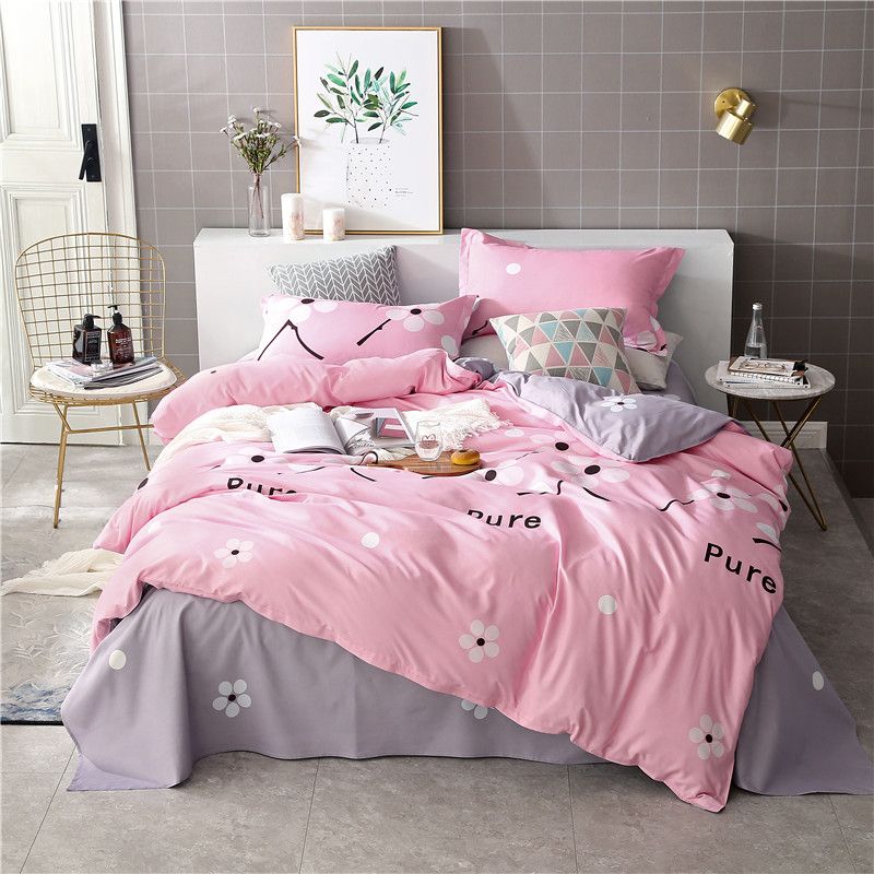 Compre Pink Flower 3 Juegos De Cama Juego De Sabanas Para Ninas