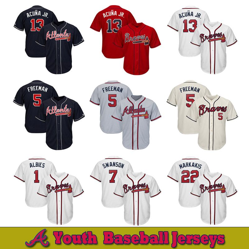 josh donaldson braves jersey youth