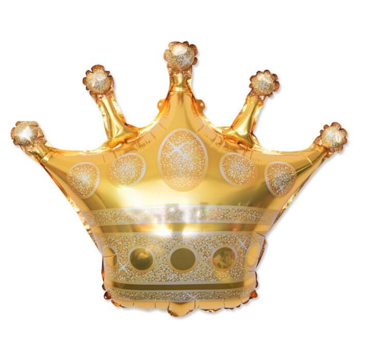 Dhl 68 73cm Gold Crown Helium Balloon Princess Crown Foil Balloons