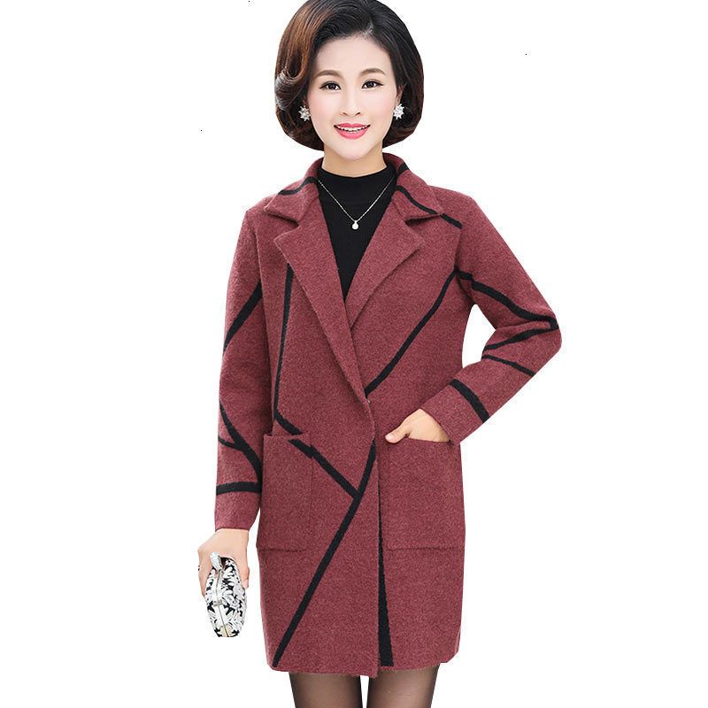 women's plus size red wool coat