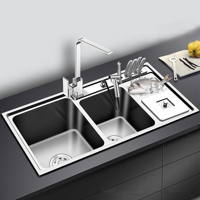2020 Stainless Steel Kitchen Sink Double Bowl Thickness Sinks