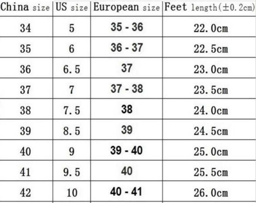 us size to eu shoes women