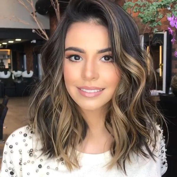 Black Gradient Brown Lady Wig Big Wave Short Curly Hair With High Grade Rose Intranet 38 Cm Long From Keconan 14 62 Dhgate Com