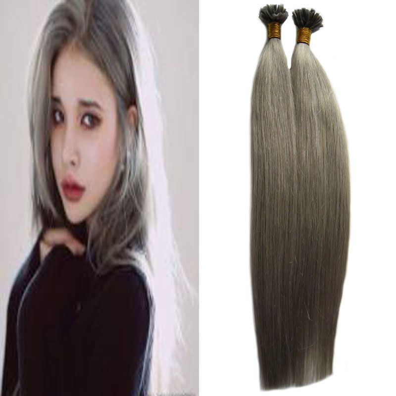 Remy Keratin Nail U Tip Extensions Pure Color Pre Bonded Hair 1g