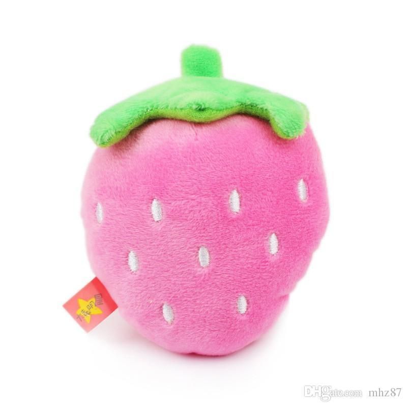 strawberry dog toy